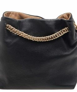 Deals 👏 Stella McCartney Black Faux Leather Noma Shoulder Bag For 👩 Women 🎁 -Stella McCartney Shop luxury women stella mccartney used handbags p592862 012