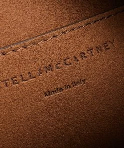 New 🥰 Stella McCartney Beige Faux Leather Mini Perforated Logo Crossbody Bag For 👩 Women 🎉 -Stella McCartney Shop luxury women stella mccartney used handbags p594529 003