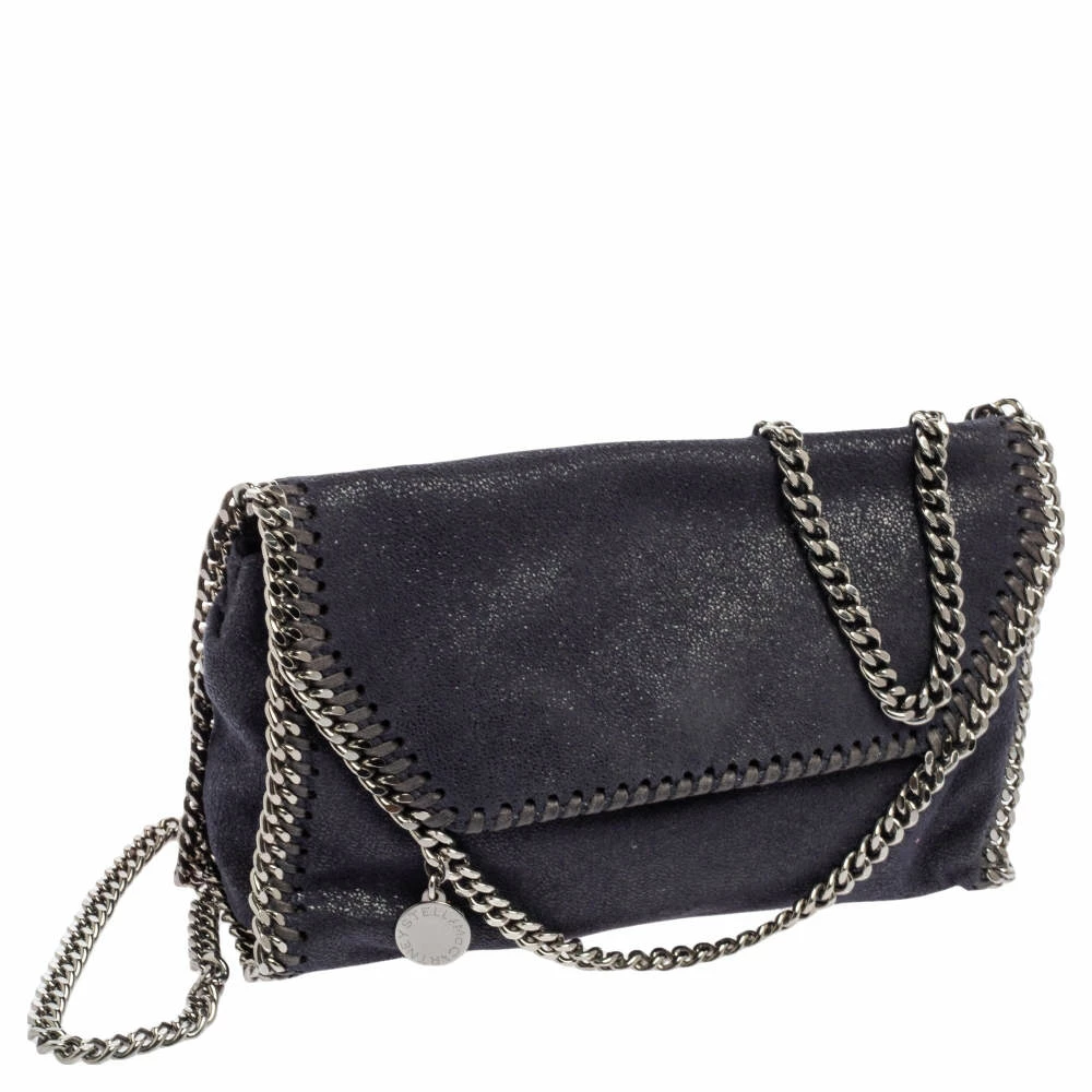 Budget ๐ Stella McCartney Navy Blue Faux Suede Falabella Flap Shoulder Bag For ๐ฉ Women โค๏ธ 5 Budget ๐ Stella McCartney Navy Blue Faux Suede Falabella Flap Shoulder Bag For ๐ฉ Women โค๏ธ - Image 3