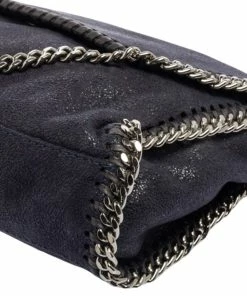 Budget ๐ Stella McCartney Navy Blue Faux Suede Falabella Flap Shoulder Bag For ๐ฉ Women โค๏ธ 27 Budget ๐ Stella McCartney Navy Blue Faux Suede Falabella Flap Shoulder Bag For ๐ฉ Women โค๏ธ -Stella McCartney Shop luxury women stella mccartney used handbags p598316 011