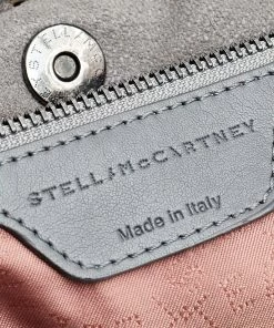 Flash Sale 🧨 Stella McCartney Grey Faux Leather Falabella Shopper Tote For 👩 Women 😉 -Stella McCartney Shop luxury women stella mccartney used handbags p600606 012