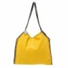 Budget 💯 Stella McCartney Yellow Faux Suede Small Falabella Tote For 👩 Women 🔔 -Stella McCartney Shop luxury women stella mccartney used handbags p602294 003
