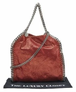 Wholesale 😀 Stella McCartney Copper Faux Leather Falabella Crossbody Bag For 👩 Women 👏 -Stella McCartney Shop luxury women stella mccartney used handbags p606880 004