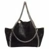 New 😉 Stella Mccartney Black Faux Suede Reversible Falabella Tote For 👩 Women 👏 -Stella McCartney Shop luxury women stella mccartney used handbags p610960 005