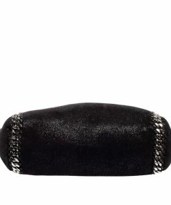 New 😉 Stella Mccartney Black Faux Suede Reversible Falabella Tote For 👩 Women 👏 -Stella McCartney Shop luxury women stella mccartney used handbags p610960 009