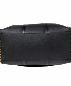 Best deal 🔔 Stella McCartney Black Faux Leather Falabella Duffel Bag For 👩 Women 🎁 -Stella McCartney Shop luxury women stella mccartney used handbags p615310 012