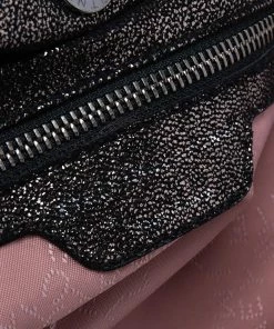 Coupon 👏 Stella McCartney Black/Silver Faux Suede Small Falabella Tote For 👩 Women 🛒 -Stella McCartney Shop luxury women stella mccartney used handbags p617641 010