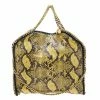Outlet 👏 Stella McCartney Yellow/Black Python Effect Faux Leather Falabella Tote For 👩 Women ❤️ -Stella McCartney Shop luxury women stella mccartney used handbags p618319 005