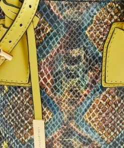 Buy 💯 Stella McCartney Multicolor Python Effect Faux Leather Cavendish Satchel For 👩 Women 🎁 -Stella McCartney Shop luxury women stella mccartney used handbags p619398 004