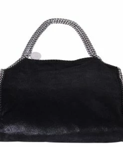 Cheap 🛒 Stella McCartney Black Shaggy Deer Faux Leather Falabella Tote For 👩 Women 🎁 -Stella McCartney Shop luxury women stella mccartney used handbags p62024 003