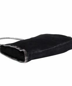 Cheap 🛒 Stella McCartney Black Shaggy Deer Faux Leather Falabella Tote For 👩 Women 🎁 -Stella McCartney Shop luxury women stella mccartney used handbags p62024 007