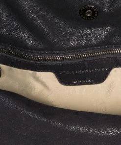 Cheap 🛒 Stella McCartney Black Shaggy Deer Faux Leather Falabella Tote For 👩 Women 🎁 -Stella McCartney Shop luxury women stella mccartney used handbags p62024 010