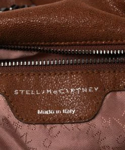 Budget 🧨 Stella McCartney Brown Faux Suede Falabella Tote For 👩 Women 🛒 -Stella McCartney Shop luxury women stella mccartney used handbags p620926 010