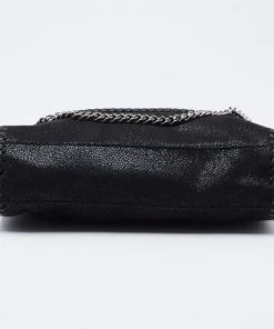 Discount 💯 Stella McCartney Black Faux Leather Mini Falabella Crossbody Bag For 👩 Women 🔥 -Stella McCartney Shop luxury women stella mccartney used handbags p621932 006
