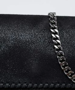 Discount 💯 Stella McCartney Black Faux Leather Mini Falabella Crossbody Bag For 👩 Women 🔥 -Stella McCartney Shop luxury women stella mccartney used handbags p621932 009