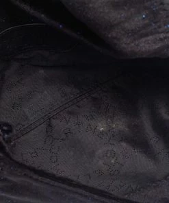 Brand new 🤩 Stella McCartney Black Glitter Velvet Falabella Crossbody Bag For 👩 Women 😀 -Stella McCartney Shop luxury women stella mccartney used handbags p625395 002