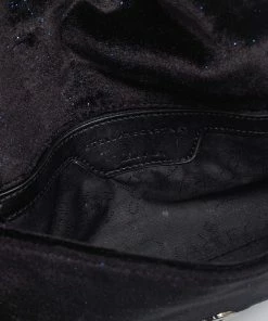 Brand new 🤩 Stella McCartney Black Glitter Velvet Falabella Crossbody Bag For 👩 Women 😀 -Stella McCartney Shop luxury women stella mccartney used handbags p625395 003