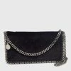 Brand new 🤩 Stella McCartney Black Glitter Velvet Falabella Crossbody Bag For 👩 Women 😀 -Stella McCartney Shop luxury women stella mccartney used handbags p625395 005