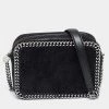 Outlet 🧨 Stella McCartney Black Faux Leather Falabella Camera Bag For 👩 Women 🎁 -Stella McCartney Shop luxury women stella mccartney used handbags p631018 013