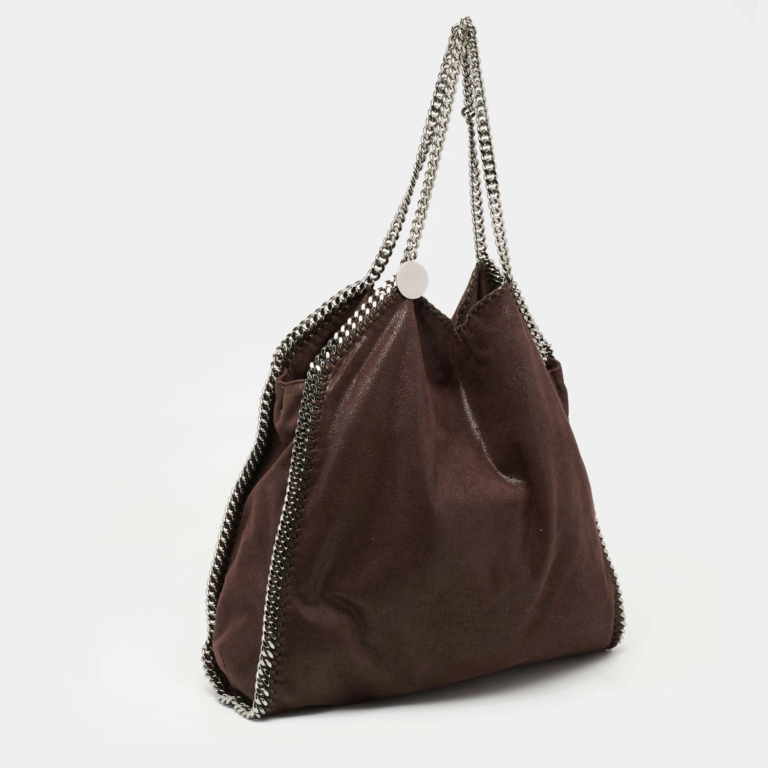 Wholesale 😀 Stella McCartney Dark Brown Faux Leather Falabella Bag For 👩 Women 😀 5 Wholesale 😀 Stella McCartney Dark Brown Faux Leather Falabella Bag For 👩 Women 😀 - Image 3