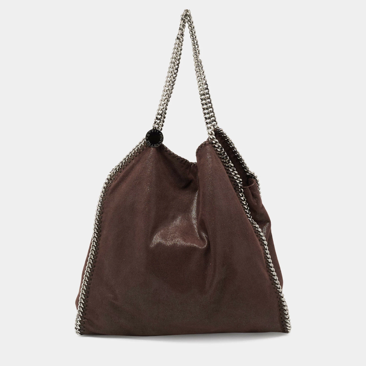 Wholesale 😀 Stella McCartney Dark Brown Faux Leather Falabella Bag For 👩 Women 😀 6 Wholesale 😀 Stella McCartney Dark Brown Faux Leather Falabella Bag For 👩 Women 😀 - Image 4