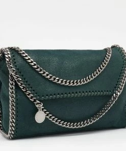Coupon 🌟 Stella McCartney Green Faux Leather Falabella Crossbody Bag For 👩 Women 🛒 -Stella McCartney Shop luxury women stella mccartney used handbags p631551 006