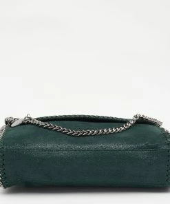 Coupon 🌟 Stella McCartney Green Faux Leather Falabella Crossbody Bag For 👩 Women 🛒 -Stella McCartney Shop luxury women stella mccartney used handbags p631551 009