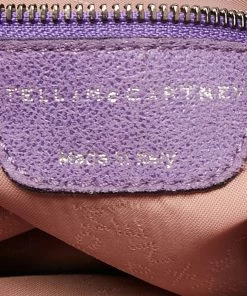 Cheap 🤩 Stella McCartney Purple Faux Suede Falabella Flap Shoulder Bag For 👩 Women 🤩 -Stella McCartney Shop luxury women stella mccartney used handbags p637895 001