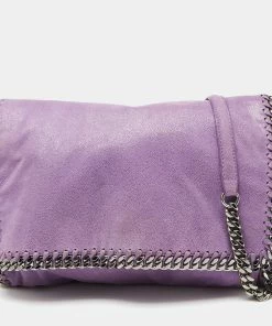 Cheap ๐คฉ Stella McCartney Purple Faux Suede Falabella Flap Shoulder Bag For ๐ฉ Women ๐คฉ