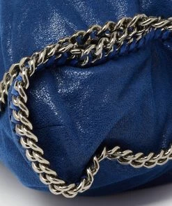 Best reviews of 🎉 Stella McCartney Blue Faux Suede Falabella Tote For 👩 Women 🔥 -Stella McCartney Shop luxury women stella mccartney used handbags p640588 005