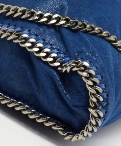 Best reviews of 🎉 Stella McCartney Blue Faux Suede Falabella Tote For 👩 Women 🔥 -Stella McCartney Shop luxury women stella mccartney used handbags p640588 006