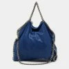 Best reviews of 🎉 Stella McCartney Blue Faux Suede Falabella Tote For 👩 Women 🔥 -Stella McCartney Shop luxury women stella mccartney used handbags p640588 016
