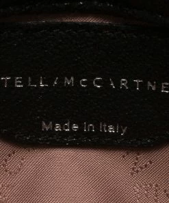 Hot Sale 🎁 Stella McCartney Black Quilted Faux Leather Falabella Shaggy Deer Flap Bag For 👩 Women 🎁 -Stella McCartney Shop luxury women stella mccartney used handbags p64118 014