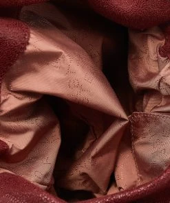 Deals ✨ Stella McCartney Red Faux Leather Shaggy Deer Mini 🍬 Candy Falabella Tote For 👩 Women ✨ -Stella McCartney Shop luxury women stella mccartney used handbags p641982 009