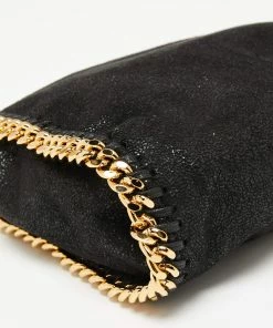 New 🎉 Stella McCartney Black Faux Suede Tiny Falabella Tote For 👩 Women 👍 -Stella McCartney Shop luxury women stella mccartney used handbags p645146 009