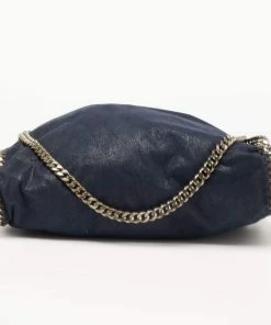Discount 🌟 Stella McCartney Navy Blue Faux Leather Small Falabella Tote For 👩 Women 💯 -Stella McCartney Shop luxury women stella mccartney used handbags p646901 005