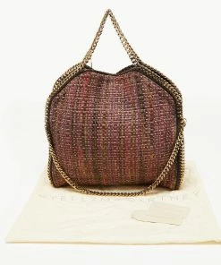 Cheapest 🤩 Stella McCartney Multicolor Woven Tweed Small Falabella Tote For 👩 Women 🔔 -Stella McCartney Shop luxury women stella mccartney used handbags p648504 004