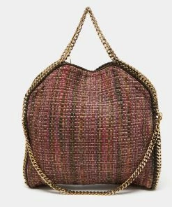 Cheapest 🤩 Stella McCartney Multicolor Woven Tweed Small Falabella Tote For 👩 Women 🔔