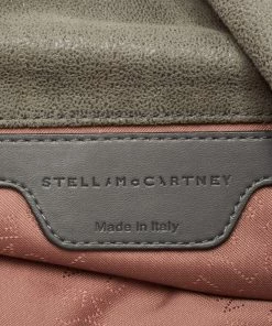 Coupon 🎁 Stella McCartney Grey Faux Leather Falabella Flap Shoulder Bag For 👩 Women 😀 -Stella McCartney Shop luxury women stella mccartney used handbags p650319 009