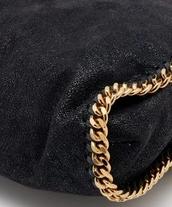 Best deal 🧨 Stella McCartney Black Faux Leather Small Falabella Tote For 👩 Women 🌟 -Stella McCartney Shop luxury women stella mccartney used handbags p653213 003