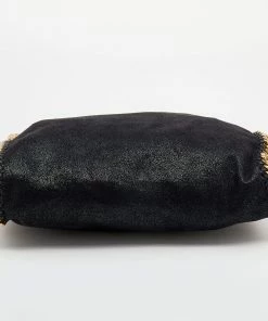 Best deal 🧨 Stella McCartney Black Faux Leather Small Falabella Tote For 👩 Women 🌟 -Stella McCartney Shop luxury women stella mccartney used handbags p653213 005