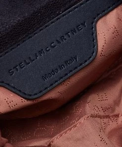 Discount 😍 Stella McCartney Navy Blue Faux Leather Mini Falabella Tote For 👩 Women ✔️ -Stella McCartney Shop luxury women stella mccartney used handbags p654764 004