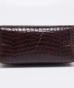 Deals ✔️ Stella McCartney Burgundy Faux Leather Falabella Box Top Handle Bag For 👩 Women 🥰 -Stella McCartney Shop luxury women stella mccartney used handbags p654795 013