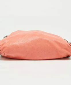 Best deal ⌛ Stella McCartney Carrot Orange Faux Suede Small Falabella Tote For 👩 Women 🎉 -Stella McCartney Shop luxury women stella mccartney used handbags p666231 010