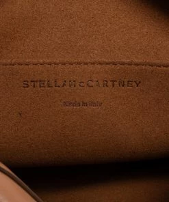 Discount 😀 Stella McCartney Brown Faux Leather Perforated Logo Mini Camera Bag For 👩 Women 💯 -Stella McCartney Shop luxury women stella mccartney used handbags p668875 003