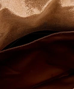 Cheap 🤩 Stella McCartney Metallic Gold Faux Leather Flap Shoulder Bag For 👩 Women 😍 -Stella McCartney Shop luxury women stella mccartney used handbags p669193 007