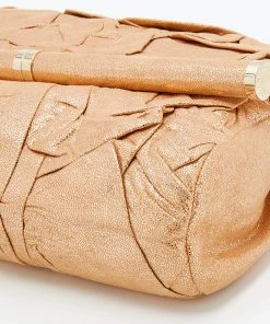 Cheap 🤩 Stella McCartney Metallic Gold Faux Leather Flap Shoulder Bag For 👩 Women 😍 -Stella McCartney Shop luxury women stella mccartney used handbags p669193 011