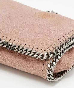 Best Pirce 🧨 Stella McCartney Pale Pink Faux Leather Falabella Flap Shoulder Bag For 👩 Women 🛒 -Stella McCartney Shop luxury women stella mccartney used handbags p669835 007