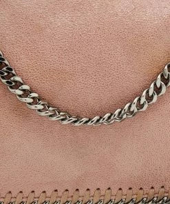 Best Pirce 🧨 Stella McCartney Pale Pink Faux Leather Falabella Flap Shoulder Bag For 👩 Women 🛒 -Stella McCartney Shop luxury women stella mccartney used handbags p669835 011