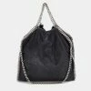 Promo 🎁 Stella McCartney Black Faux Suede Small Falabella Tote For 👩 Women 🤩 -Stella McCartney Shop luxury women stella mccartney used handbags p670751 010